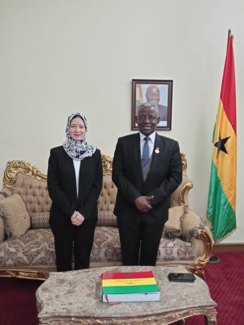 إدارة مركز أكريس في زيارة لسفارة غانا في مصر